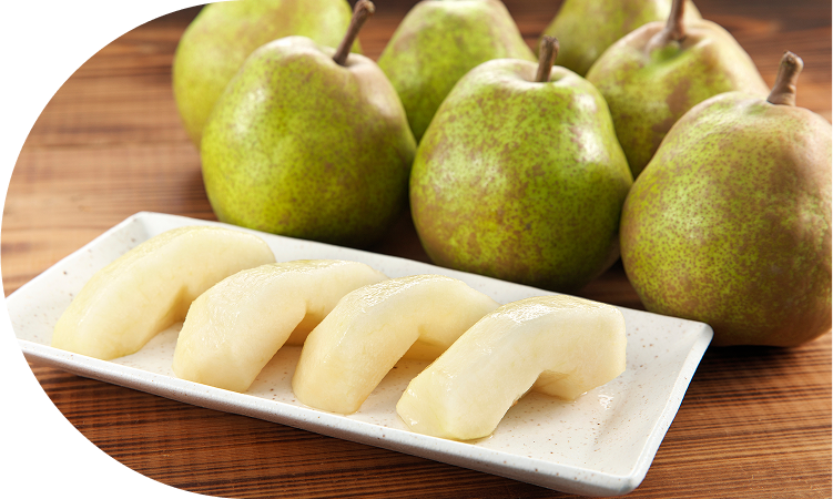 霜にも負けず、甘さ十分!<br>選果機で糖度測定!