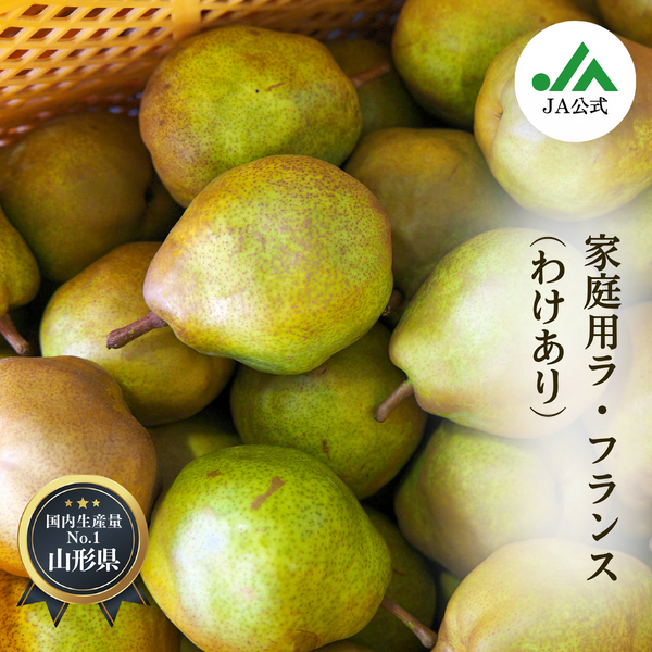 山形県産　摘果ラフランス　20キロ‼️ ご家庭用】訳あり 山形ラ・フランス 約5kg(16～20玉): 小さな