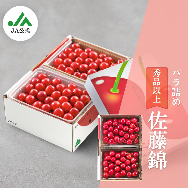 佐藤錦さくらんぼ バラ詰【山形県の中央・さがえ西村山地区から直送】